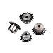 Carbon Steel Motor spur Gear 1pcs 04C Chain Gear Steel 10 Tooth 15 20 6-8mm Bore Industrial Sprocket Wheel Motor Drive(Hole 8mm 20 Teeth)