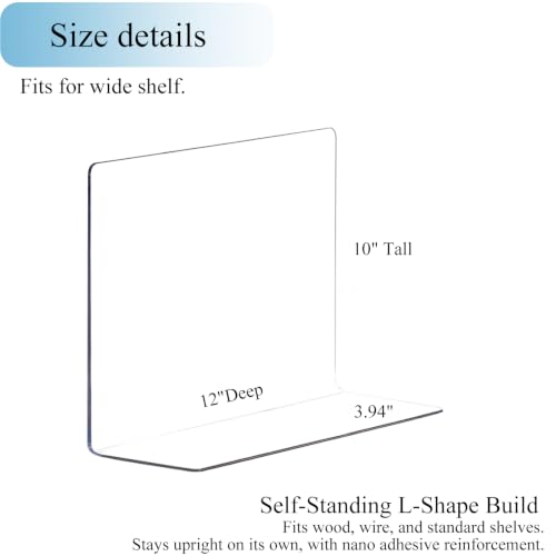 Acrylic Shelf Dividers Closet Organizers for Home Organization Enthusiasts by Lebouri - Used condition - Image 8