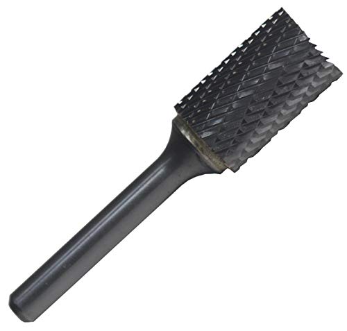 Image of Drill America SB-2 Carbide Burr /Rotary File Cylindrical End-Cut Double Cut for Die Grinder 5 /16 inch Dia. x 3 /4 inch Cut Length with 1 /4 inch Shank and 2-1 /2 inch Overall Length, DUL Series