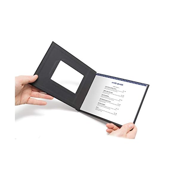 Bindomatic Fotobuch EZ Clinchbook mit schwarzer Stoffoberfläche im Hochformat 20 x 15 cm, 5 Stück – Bild 4