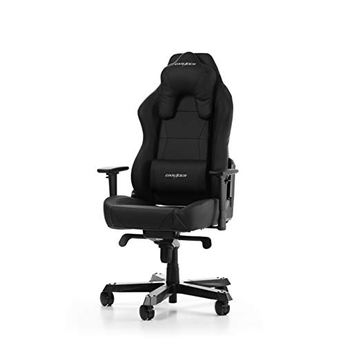 DXRacer (l'original) Work W0 Chaise de Bureau, Similicuir, Noir, 160-185 cm
