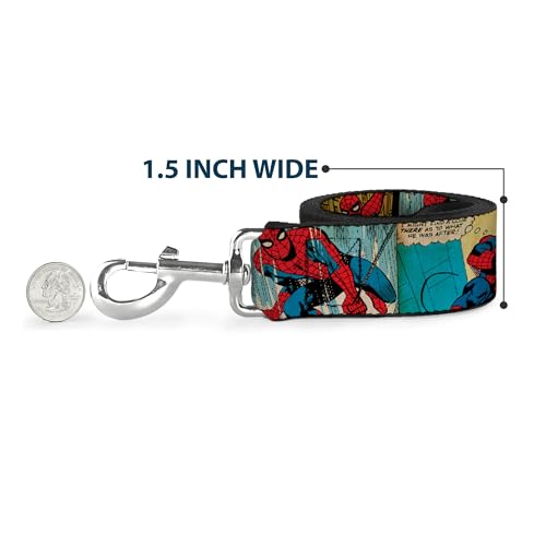 Correa de perro Spider-Man Buckle-Down resistente de 6x1.5 7