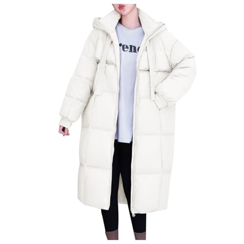 Doudoune chaude pour femme et manteau d'hiver long matelassé à capuche