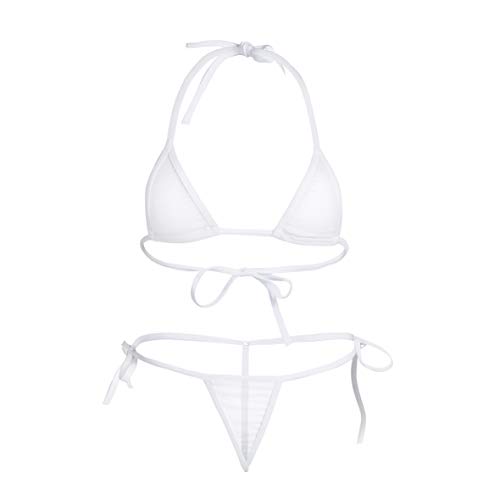 CHICTRY Transparenter Damen Bikini Sets Aus Netz Triangel Bikinis...