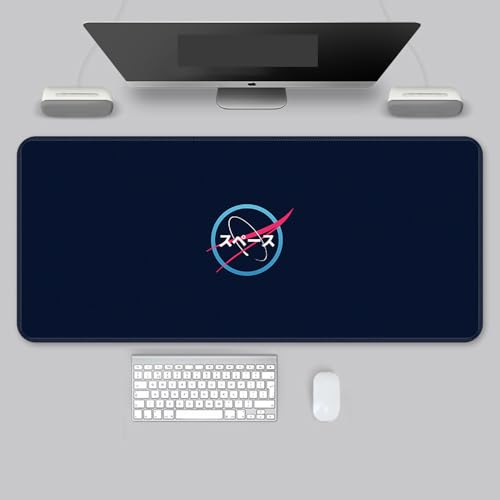 クールトーン、 XL (80cm x 30cm)、拡張大型マウスマット デスクパッド、ステッチエッジ 滑り止めラバーベース、キーボードパッド (11.8 x 31.5インチ) (10)、ZY-4018