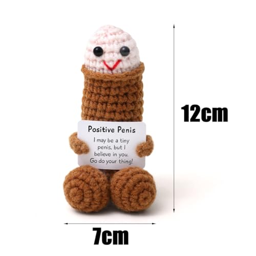 yivom Plüsch-Penis mit Positive Geschenke, Positive Kartoffel Penis Geschenke Spaßartikel Lustige Geschenke für Männer Als Scherzartikel