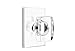 EMTEK Modern Rectangular Rosette Dummy, Pair with Matching Finish Windsor Crystal Knob - Choice of 7 Finishes - 5052WSUS26 - Polished Chrome (US26)