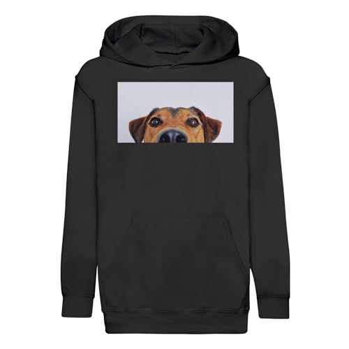 Sweat à capuche enfant basset marron pour l'école et les sorties nature