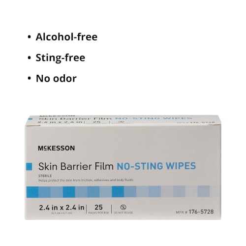 McKesson Skin Barrier Film, Sterile | No Sting Body Wipe, Individual Packet - image 3