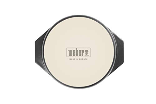 Weber Piatto Da Forno In Ceramica (Ø 30 Cm), Perfetto Torte, Gratin E Dessert, Lavabile In Lavastoviglie, Resistente Al Calore, Facile Da Pulire (Antiaderente), Per Tutti I Grill - Nero (17887) - 7