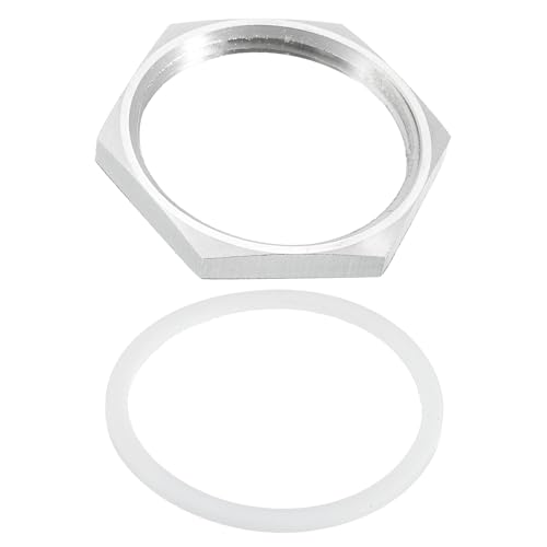 QUARKZMAN Raccordo per Tubi Dado Esagonale con Rondella Acciaio Inox 304 Dado Filettatura Femmina NPT 1-1/4 per Idraulica Fissaggio, Pulizia Sottocarro, Diametro Esterno 1,77