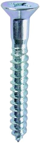 L.H. Dottie PHFW122 Wood Screw Flat Head, Phillips, No.12 by 2-Inch Length, Zinc Plated, 50-Pack