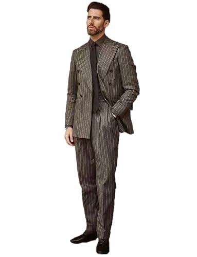 Costume de mariage à rayures Ulnomio pour une cérémonie inoubliable