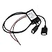 FABULETTA 12V to 5V 3A DC Step-Down Power Converter with Dual USB Ports IP68 Waterproof Shockproof Voltage Regulator for Car Motorcycle Boat RV Electronics