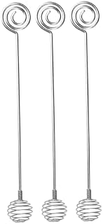 MAGICLULU 3 Szt Miodowe Dip Sticks Szklany Czerpak Do Miodu Patyk Do Mieszania Kawy Miodowy Kij Serwerowy Metalowe Czerpaki Do Syropu Koktajl Miód Stal Nierdzewna 304 Plaster Miodu Napoje