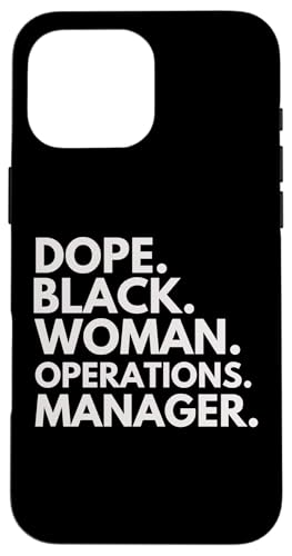 Dope Black Woman �I�y���[�V�����}�l�[�W���[ �G���p�[�h �v���t�F�b�V���i�� �X�}�z�P�[�X iPhone 16 Pro Max �p