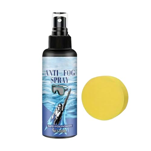 Spray Antiniebla Swimming Goggle - Solución de Lente Hidrofóbica, Agente De Desfogueo De Visionn Claro | Kit De Mantenimiento de Gafas De Natación De 100 ML, Equipo De Cuidado Antiniebla