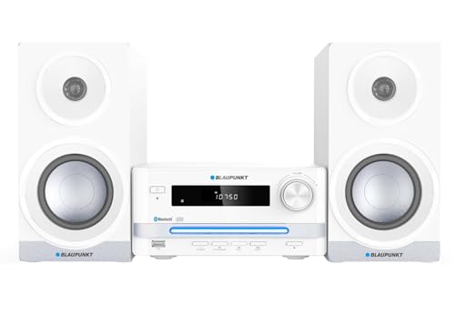 Blaupunkt MS16BT Edition HiFi System Mikrosystem Kompaktanlage mit Bluetooth und CD/USB-Player Radio RMS: 15 W (2 x 7,5 W) LED Display AUX Equalizer Uhr Fernbedienung