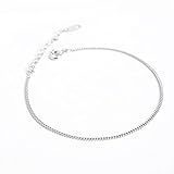 Pulsera De Plata para Mujer,Pulsera Ajustable De Plata De Ley Accesorios Minimalistas Pulseras De La Amistad Regalo Joyería De Plata S925 para Mujer Novia Esposa