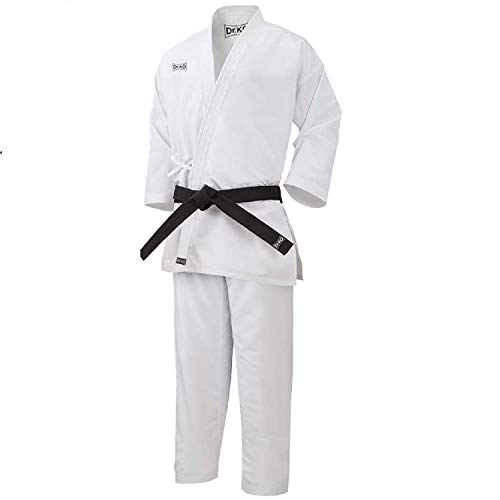 Dr. KO KARATEGI: Kimono Tradicional de Karate. Unisex para niños y Adultos (Blanco, 120)