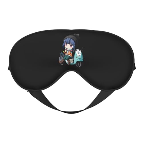 ゆるキャン アイマスク 睡眠アイマスク スリープマスク 目隠し 遮光 収縮バンド型 調整可能 圧迫感なし 軽量 通気性 柔らかい 快適 手洗いok 快眠 安眠 昼寝 仮眠 飛行機 旅行 出張用 オールシーズン対応 子供 大人 男女兼用 1枚 おしゃれ 人気