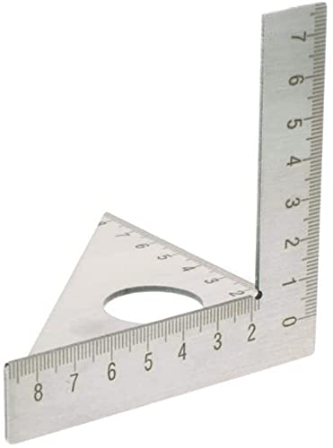 Regla Triangular Medidor de Ángulos Acero Inoxidable miniatura 1