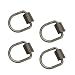 DC Cargo Mall FOUR Weld-On D Ring Tie Down Anchors | 3/8" Forged Steel D Rings with Welding Clips
