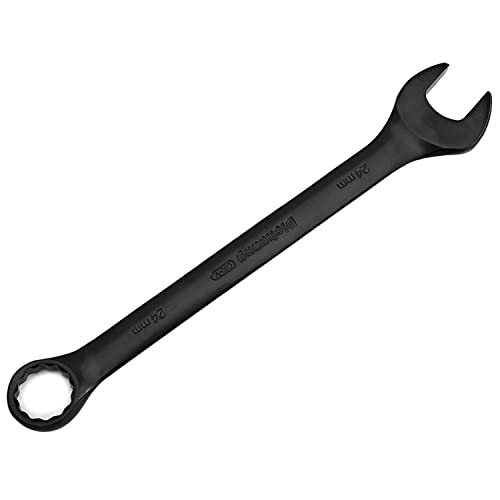 Utoolmart 24Mm Opening Combination Wrench, 12 Point Ratcheting Wrench, Cr-V Material With Black Electrophoresis Coating, 290Mm Length For Repair Industrial Usage #TOP20
