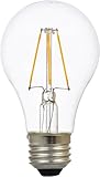 Sylvania Filament LED Light Bulb, 60W Equivalent, A19 E26, Clear Glass Vintage Edison Style, Soft White 2700K, Dimmable