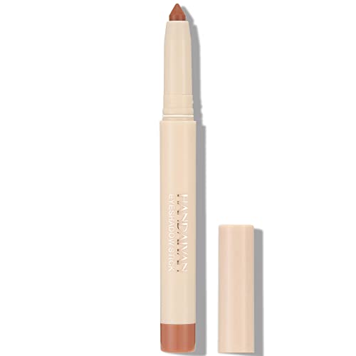 Delisoul Eyeshadow Crayon,Matte & Shimmer Eyeshadow Stick,Waterproof Eye Shadow Pencil With Sharpener,Eye Brightener Stick,Glitter Eyeliner Pen,Long Lasting Buildable Neutral Eye Makeup,02 Matte #TOP3