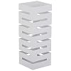 ZJYWMM Paraplu stand Witte Paraplu Houder Stand Rack, Home Opslag Walking Stick Stands Met Druppelbak Voor Woonkamer Gang Keuken, 7.9 X 7.9 X 20 In