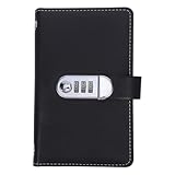 DIYEAH Passwortbuch mit Schloss – Geldscheinalbum – Sparordner mit Fächern für Umschläge und Herausforderungen (17,5 x 11 cm)