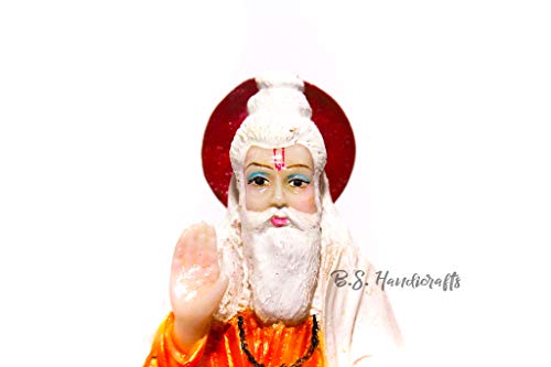 Image of Small Valmiki Idol | Valmiki Marble Statue Murti for Home & Office Puja Room Showpiece Figurine for Home Decor Living Room, Decorative Item (Height 6 Inch)
