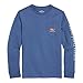 Vineyard Vines Boys' Whale Nuggets Long-Sleeve Pocket Tee, Moonshine, XL