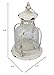 CKK Industrial LTD Stonebriar Antique Worn White Metal Candle Lantern, Use As Decoration for Birthday Parties, a Rustic Wedding Centerpiece, or Create a Relaxing Spa Setting, For Indoor or Outdoor Use