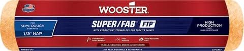 Wooster RR924 14" Super/Fab FTP 1/2" Nap Roller Cover - 6ct. Case