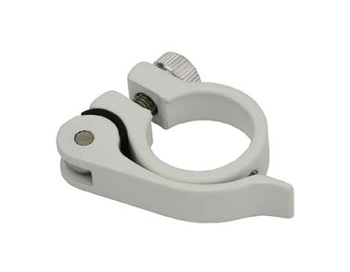 Alloy Seat Post Clamp Outer Diameter 28.6mm Quick Release, Multiple Colors (White)