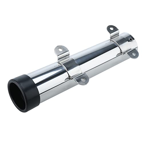 YaeMarine Boat Marine Fishing Rod Holders Stainless Steel Side Mounted Transom Mounted Rod Holders with Weld Brackets (2-Pack) - Thumbnail 6