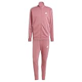 adidas Heren Basic 3-Stripes French Terry Track Suit, preloved crimson, M