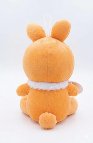 Image of Cute Baby Girl Soft Toy 30 cm Plush Doll for Kids & Toddlers | Adorable Huggable Stuffed Toy for Girls | Birthday Return Gift, Nursery Decor, Bedtime Cuddling & Travel Companion (Orange)