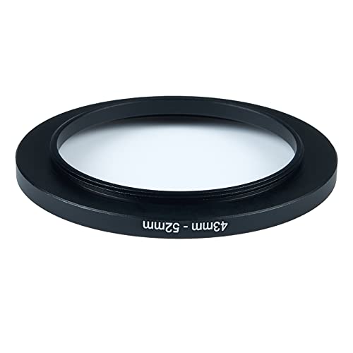 Image of 43mm to 52mm Step-Up Ring Filter Adapter for All Brands UV ND CPL Metal Ring Step-Up Rings Adapter Filter (43mm-52mm)
