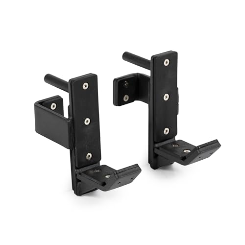 Titan Fitness T-3 Series J-Hooks, UHMW Plastic, J-Hook Style Rack Mounted, 2,000 LB Capacity, Fits 2