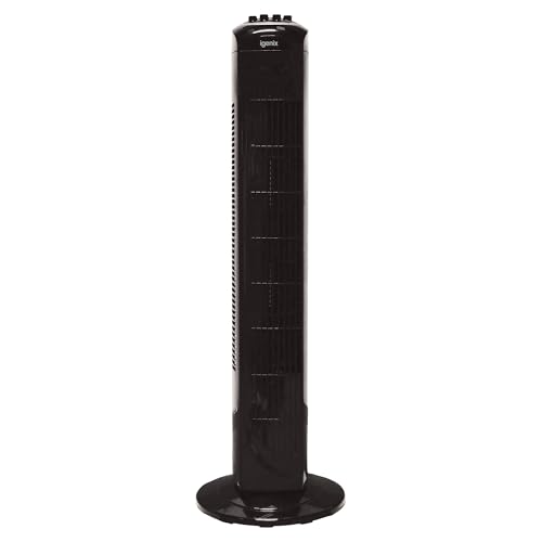 Igenix DF0030BL Oscillating Tower Fan, 30 Inch, 3 Speed Settings, 2 Hour Timer With Auto Shut Off, Black - 7