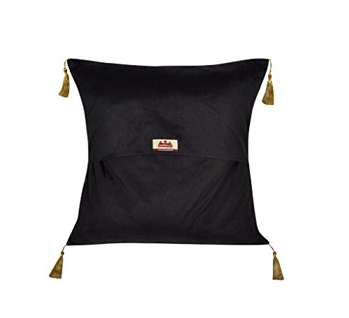 Image of Lalhaveli Home Decorative Party Decor Best Choice for Home Decor Purpose, Decorate Your Bedroom & Living Room. You Can Gift As Well.Single Cushion Cover 18 x 18 inch (Black)