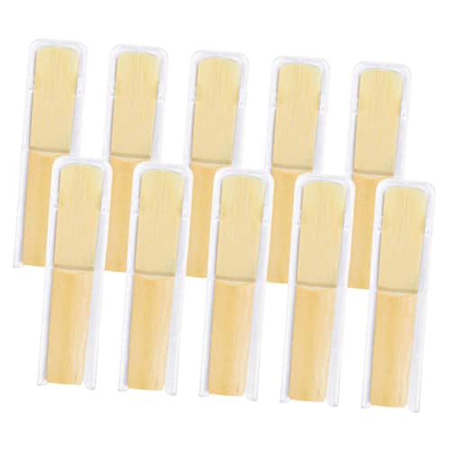 ibasenice 10pcs Bb Clarinet Reeds 25 for Professional Use Practical Accessories with Individual Protection Case for Clarinet and Bass Clarinet Playing