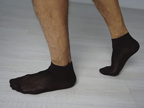 Image of RONDO 3 Pack Thin Ankle Socks - Unisex Ultra Thin Breathable Athletic Socks - Low Cut Running Ankle Socks - Thin Cotton Socks