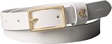 Calvin Klein Ceintures pour femme avec boucle carrée Ck Loop 25 mm Lv04F7050G, blanc, 125