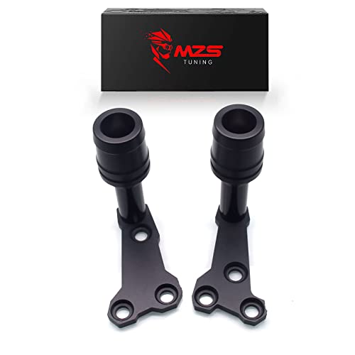 Mzs Motorcycle Frame Sliders, Falling Crash Protector Guards No Cut Kits Black Compatible With Yzf R3 2015-2018 | R25 2015-2018 #TOP22
