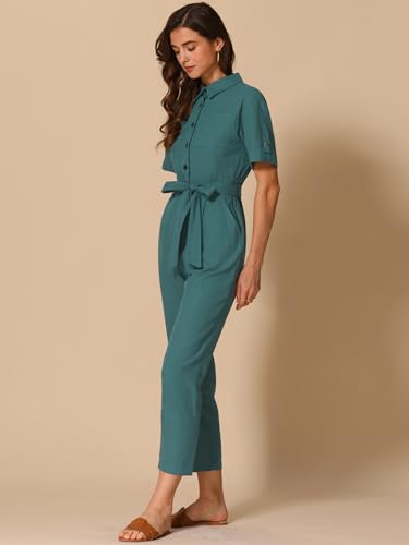 Mono transpirable de algodón Allegra K de manga corta: olvida el calor con estilo 2