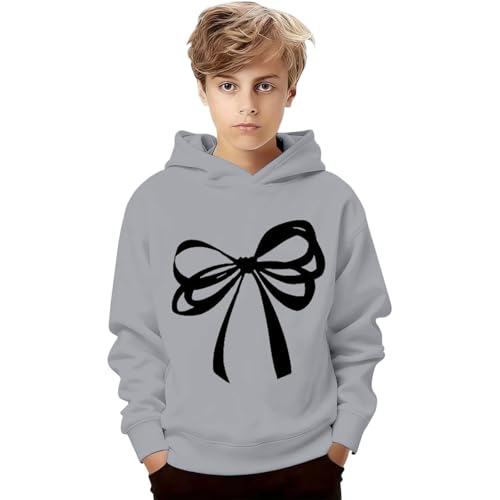 Sudaderas Niños Unisex - Pullover Hoodie for Boys Sudadera con Cremallera Jersey Algodón Deporte Ropa de Abrigo Ligera Suave Cuello Redondo Blusas Ropa Pull-Over#A